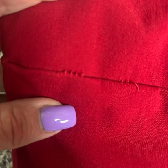 Express Y2K Stretch sleeveless little red dress size 5/6 - Picture 14 of 14